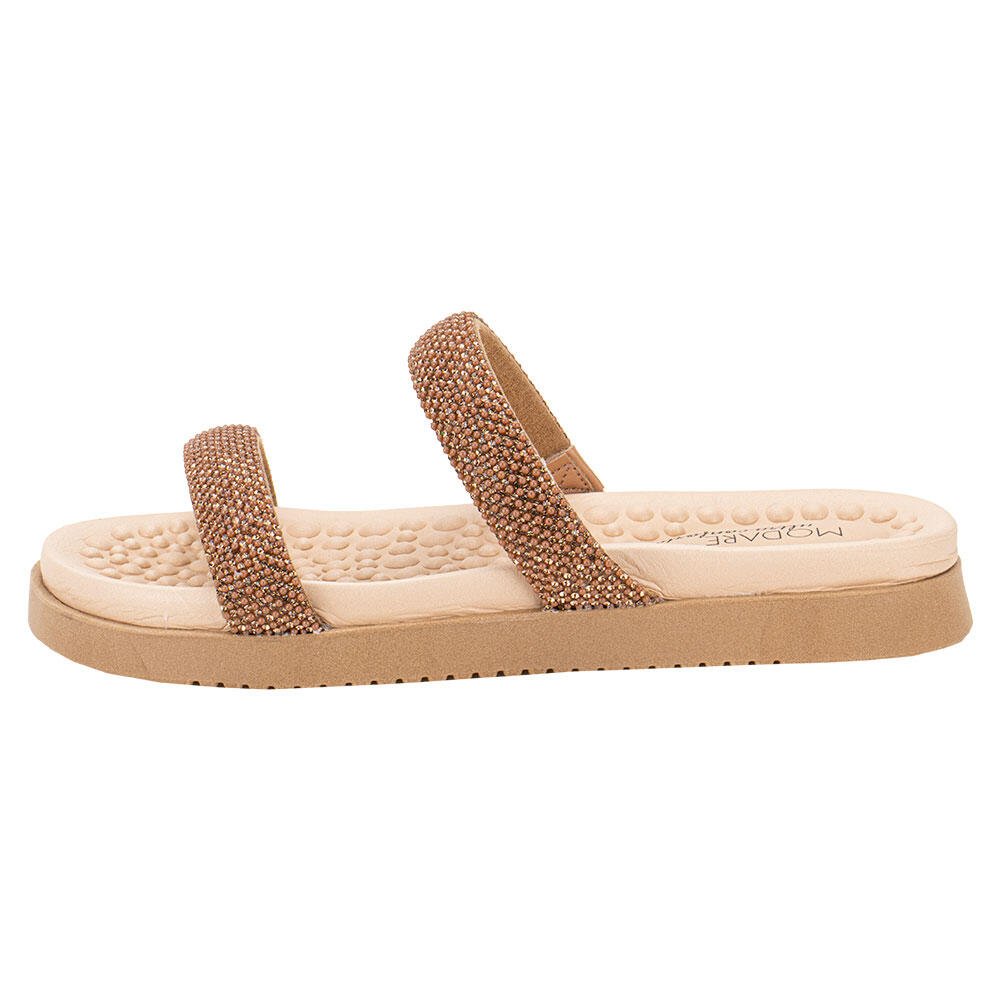 TAMANCO FEMININO FLAT MODARE 7178116 Bege 2