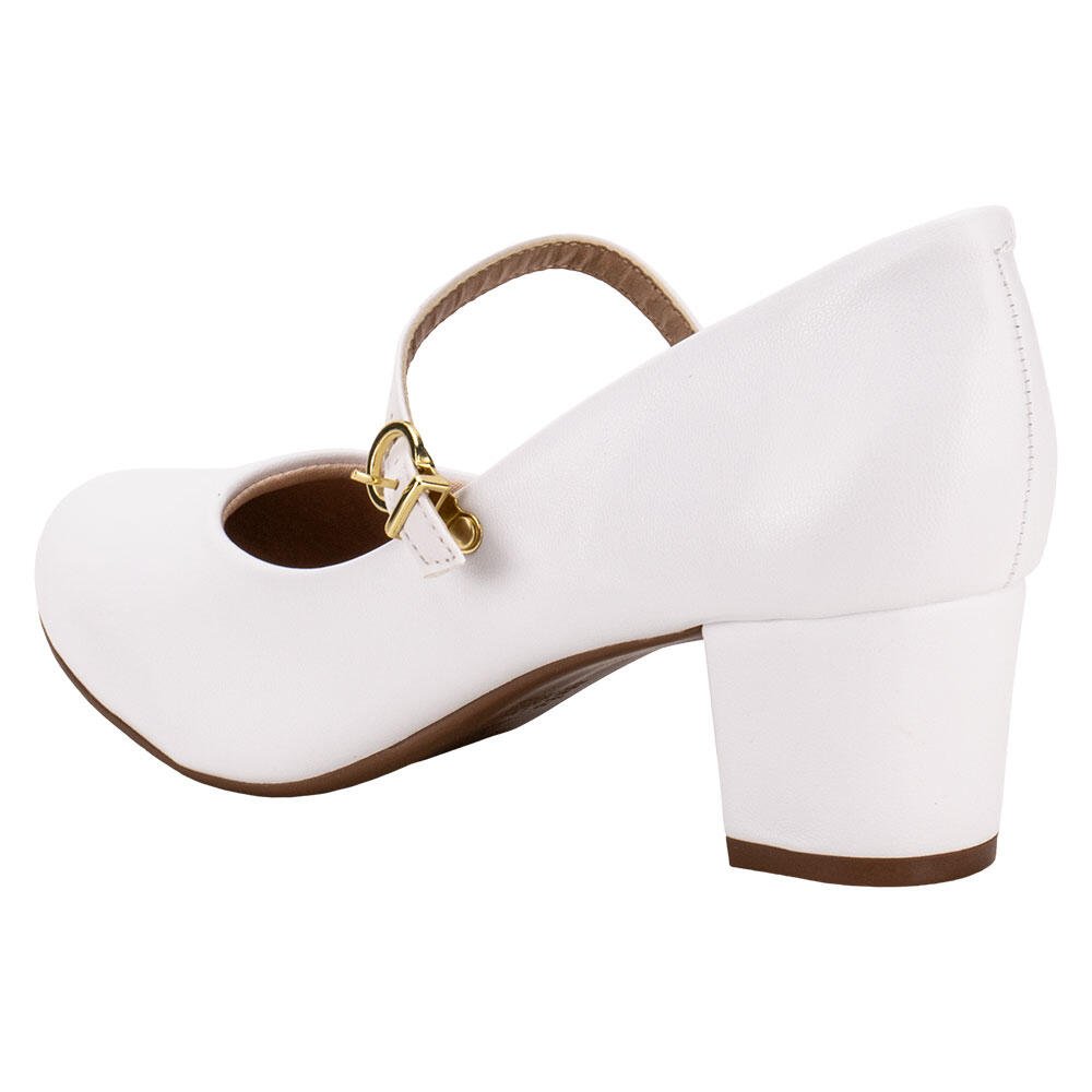 SAPATO FEMININO SALTO GROSSO BEIRA RIO 4777475 Branco 3