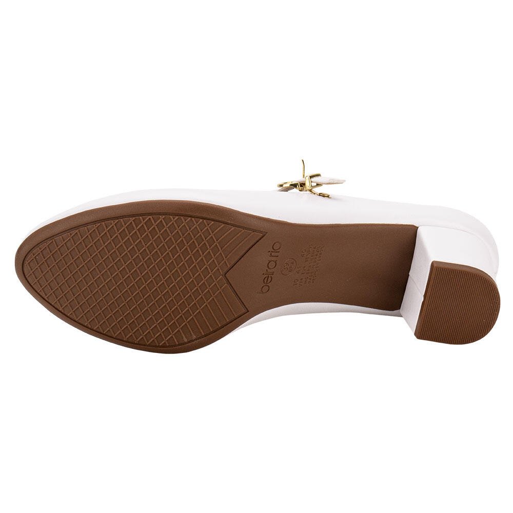 SAPATO FEMININO SALTO GROSSO BEIRA RIO 4777475 Branco 4