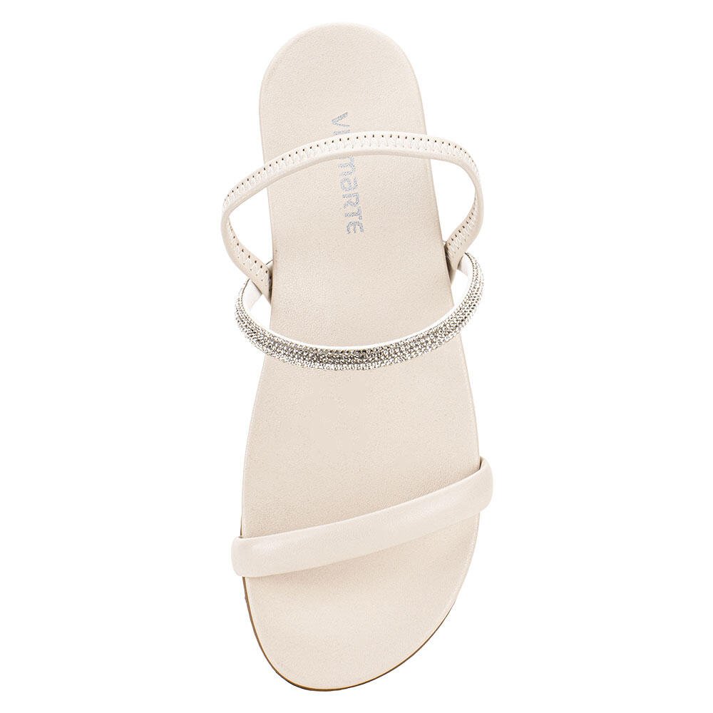 SANDÁLIA FEMININA FLAT VIA MARTE 117006  Bege 5