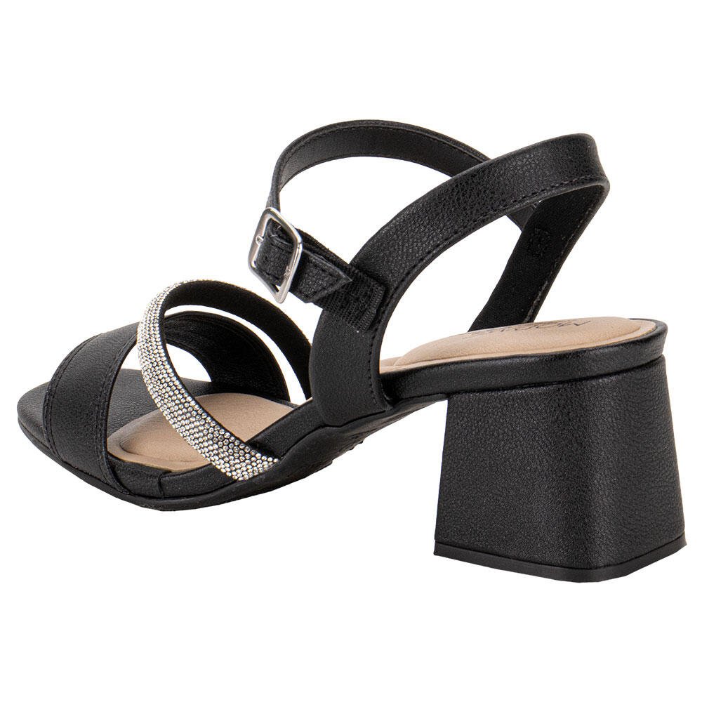 SANDÁLIA FEMININA SALTO GROSSO MODARE 7172123  Preto 3