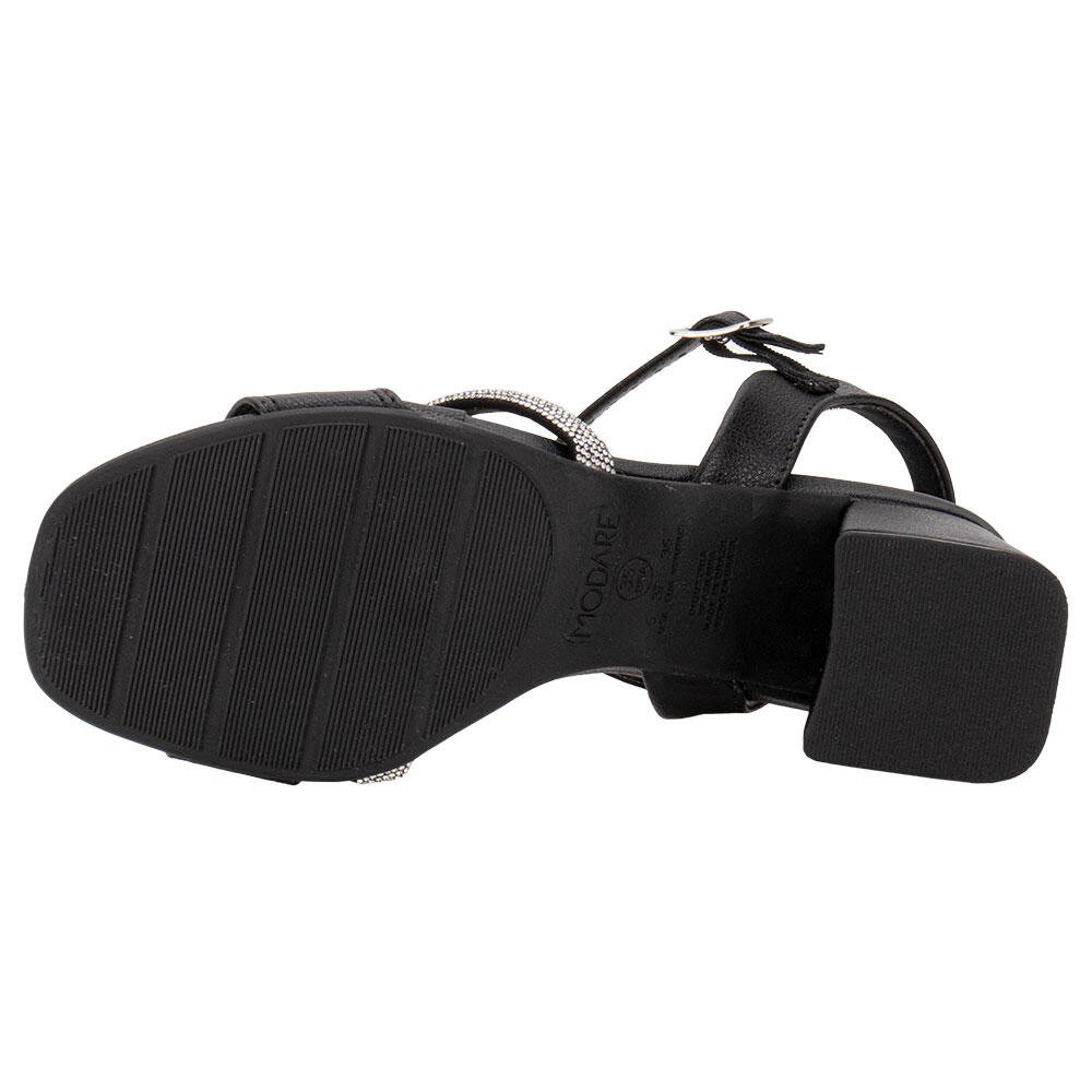 SANDÁLIA FEMININA SALTO GROSSO MODARE 7172123  Preto 4