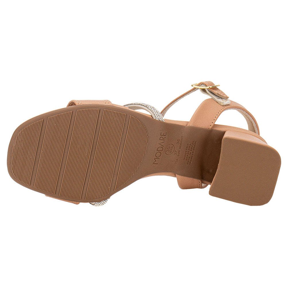 SANDÁLIA FEMININA SALTO GROSSO MODARE 7172123 Bege 4