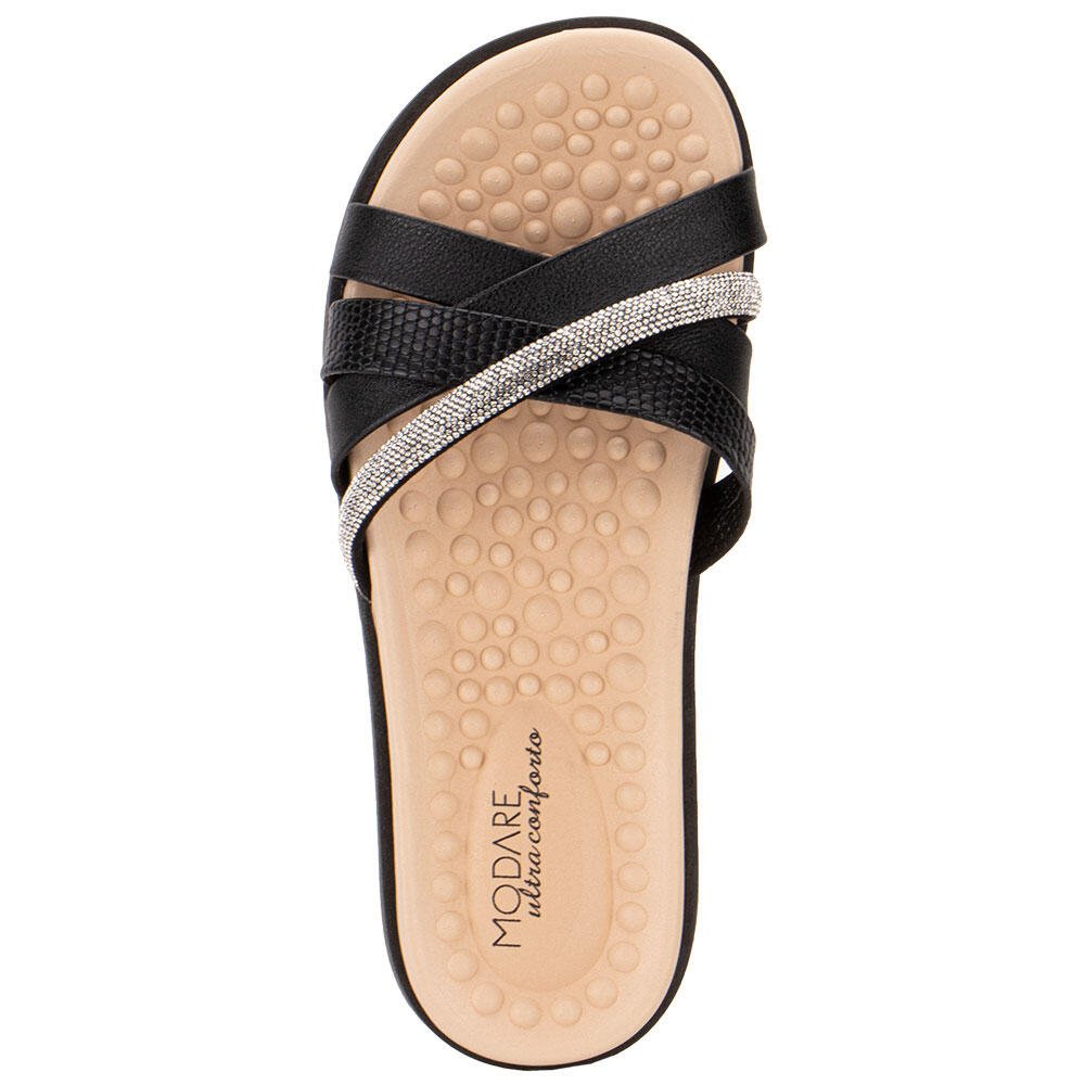 TAMANCO FEMININO FLAT MODARE 7178119 Preto 5