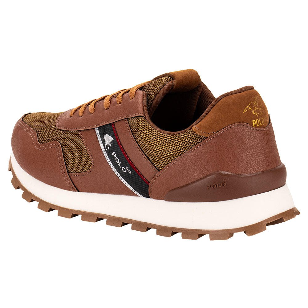 TÊNIS MASCULINO CASUAL POLO GO GO355  Marrom 3