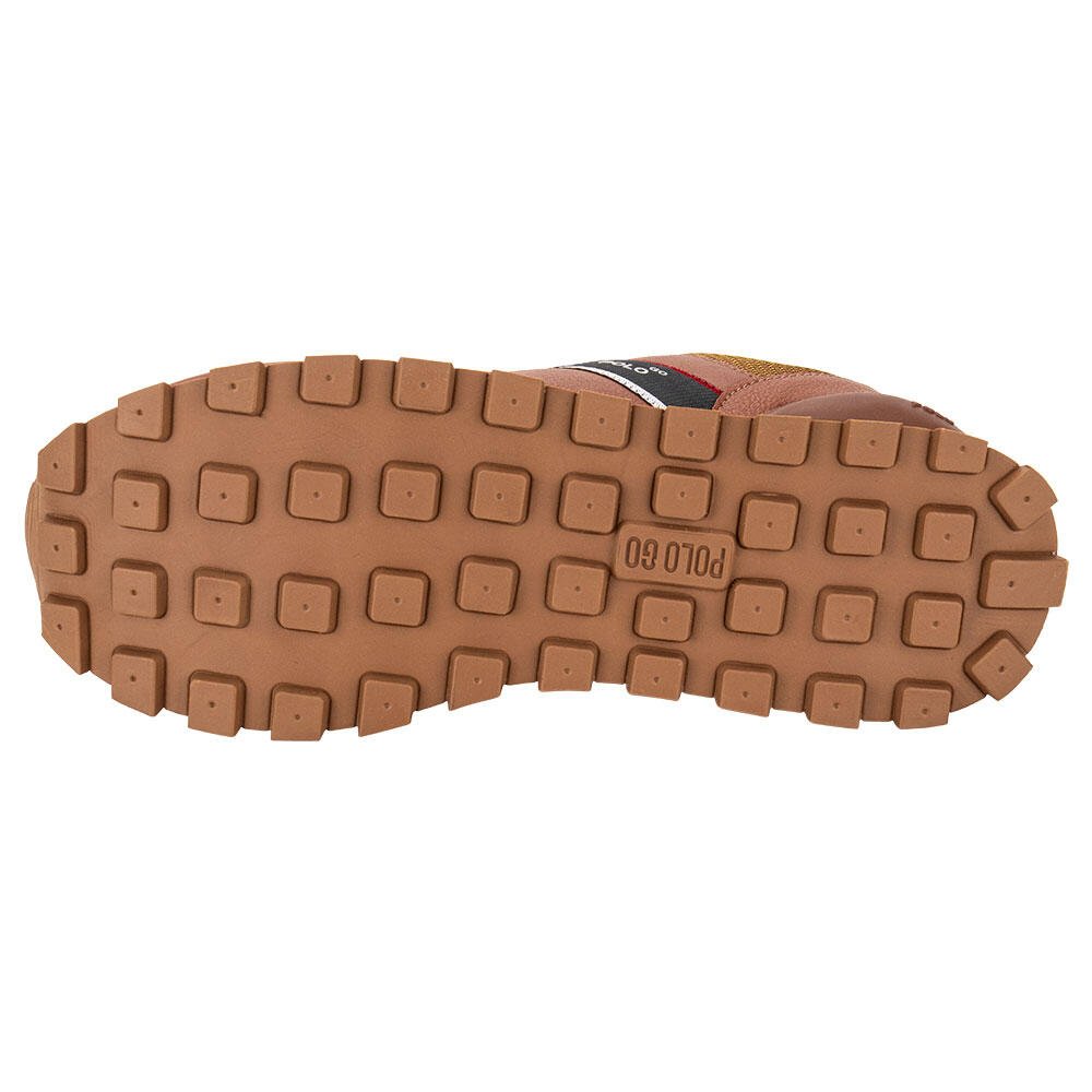 TÊNIS MASCULINO CASUAL POLO GO GO355  Marrom 4