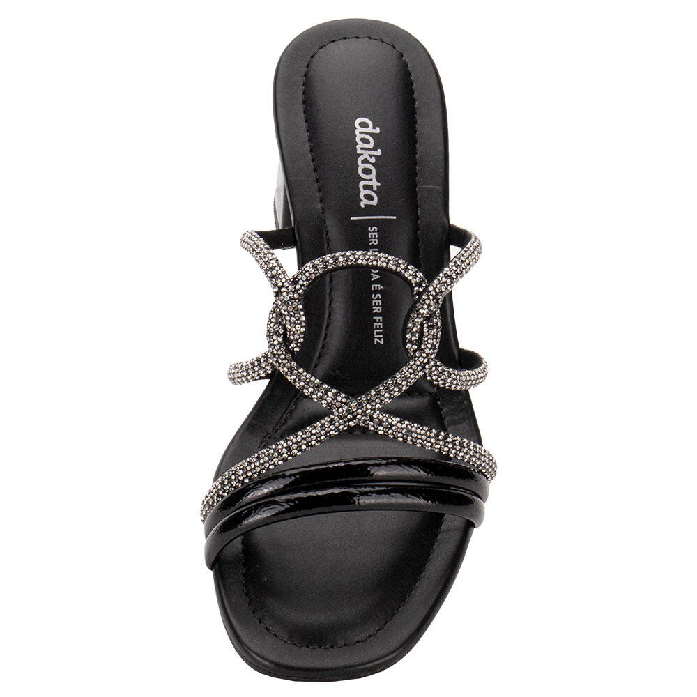 TAMANCO FEMININO SALTO GROSSO DAKOTA Y7913  Preto 5