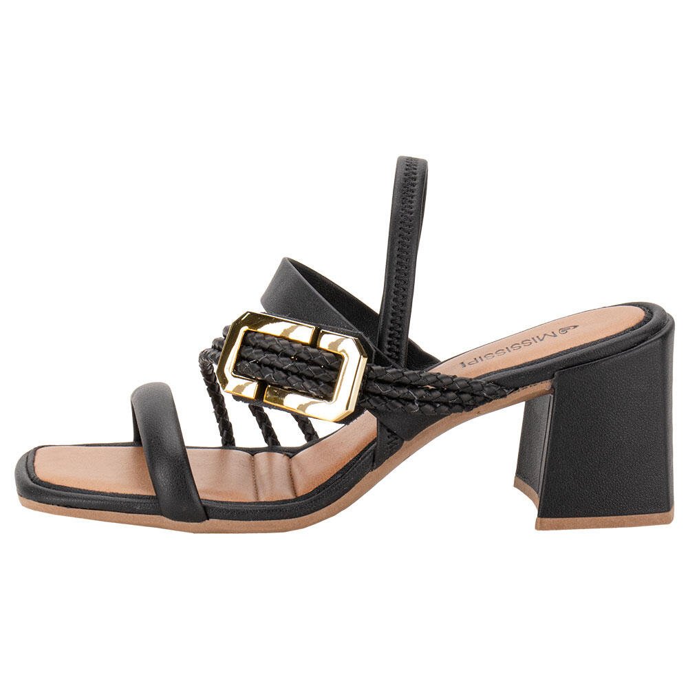 SANDÁLIA FEMININA SALTO GROSSO DAKOTA MC662  Preto 2