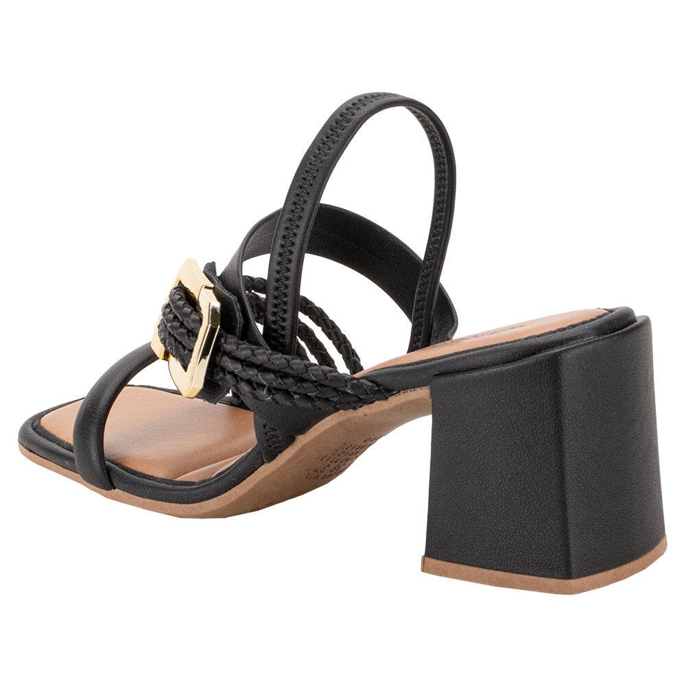 SANDÁLIA FEMININA SALTO GROSSO DAKOTA MC662  Preto 3