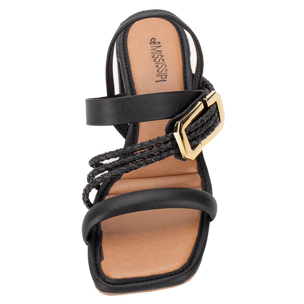 SANDÁLIA FEMININA SALTO GROSSO DAKOTA MC662  Preto 5