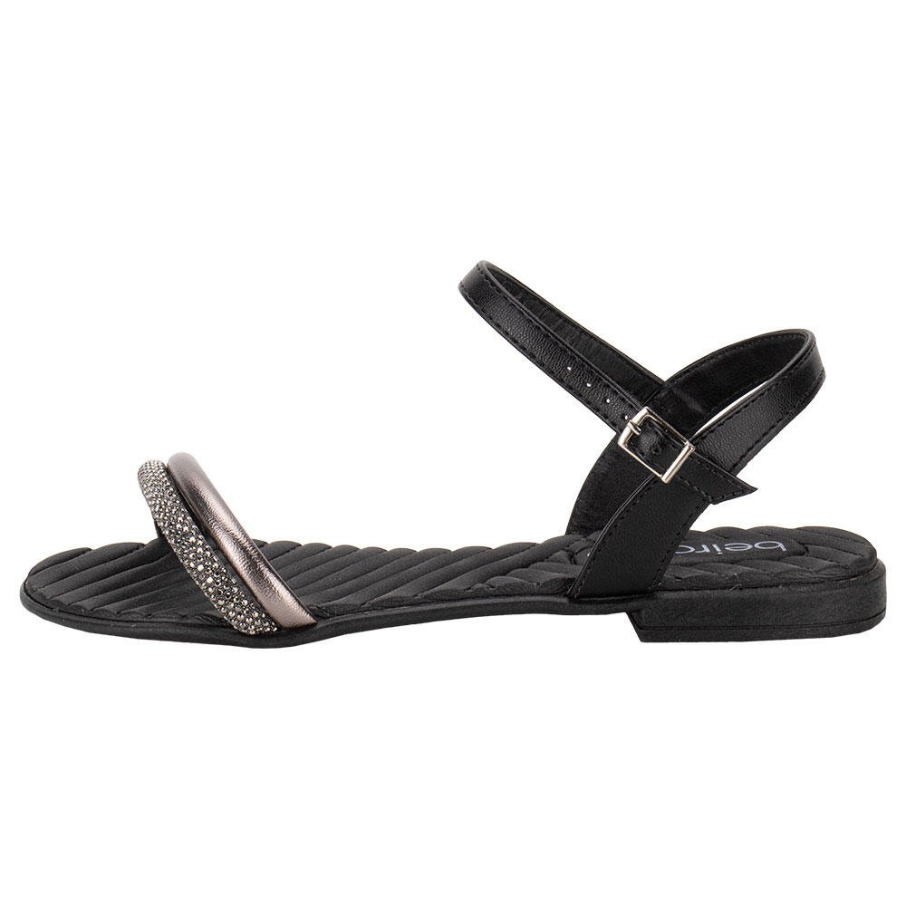 SANDÁLIA FEMININA FLAT BEIRA RIO 8519109  Preto 2