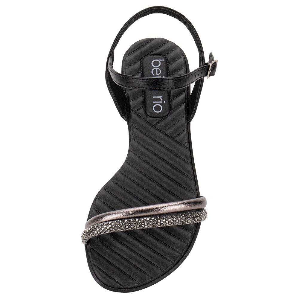 SANDÁLIA FEMININA FLAT BEIRA RIO 8519109  Preto 5