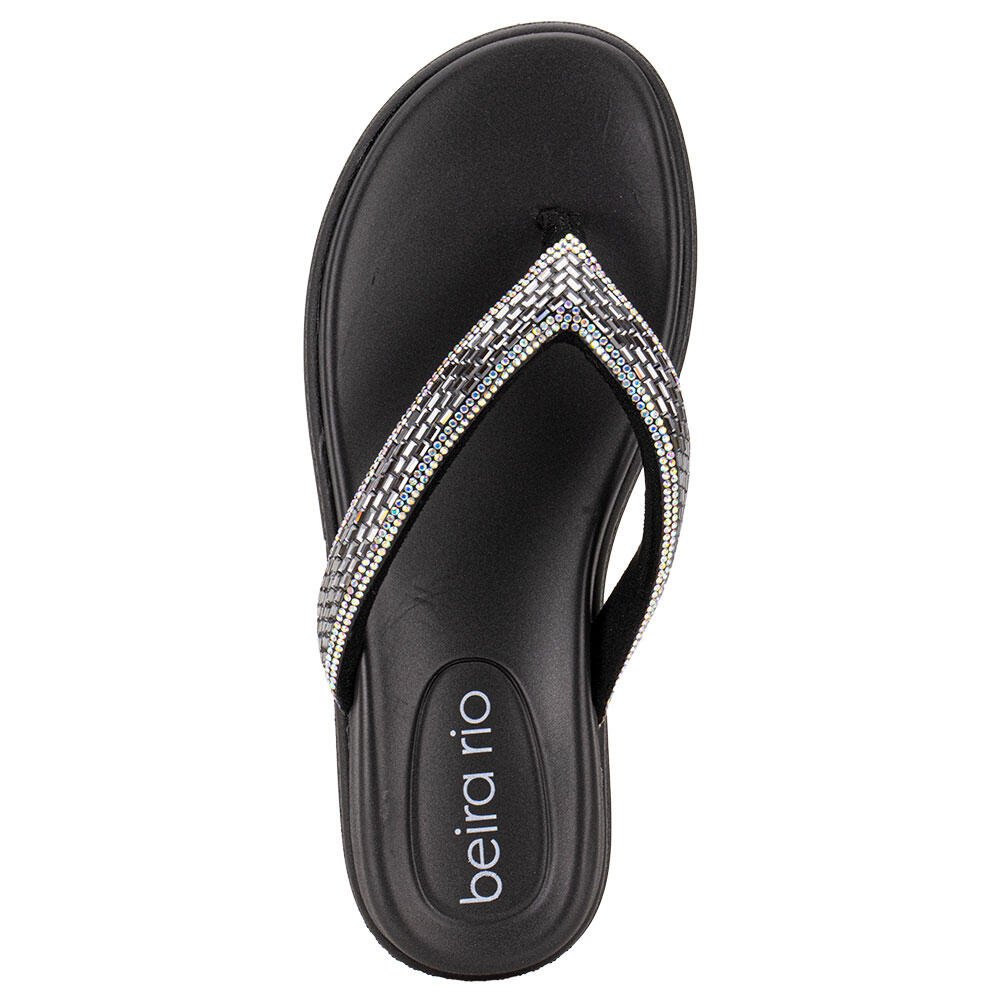 TAMANCO FEMININO FLAT BEIRA RIO 8513112 Preto 3