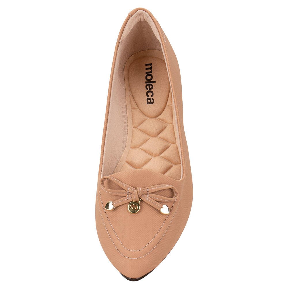 SAPATILHA FEMININA FLAT MOLECA 5635863 Bege 5