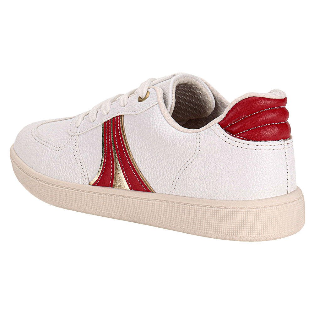 TÊNIS FEMININO CASUAL BEIRA RIO 4313105 Branco/Vermelho 3