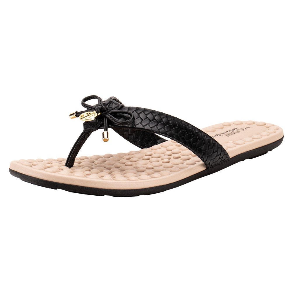 TAMANCO FEMININO FLAT MODARE 7163130  Preto 1