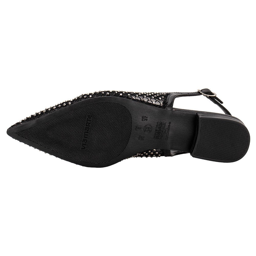 SAPATO FEMININO SALTO GROSSO VIA MARTE 183001  Preto 4