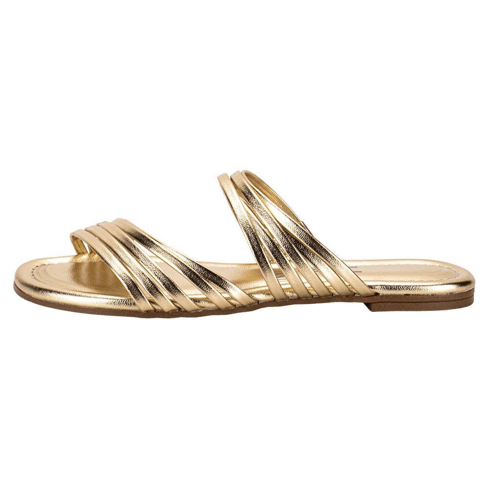 TAMANCO FEMININO FLAT VIZZANO 6371188 Dourado 2