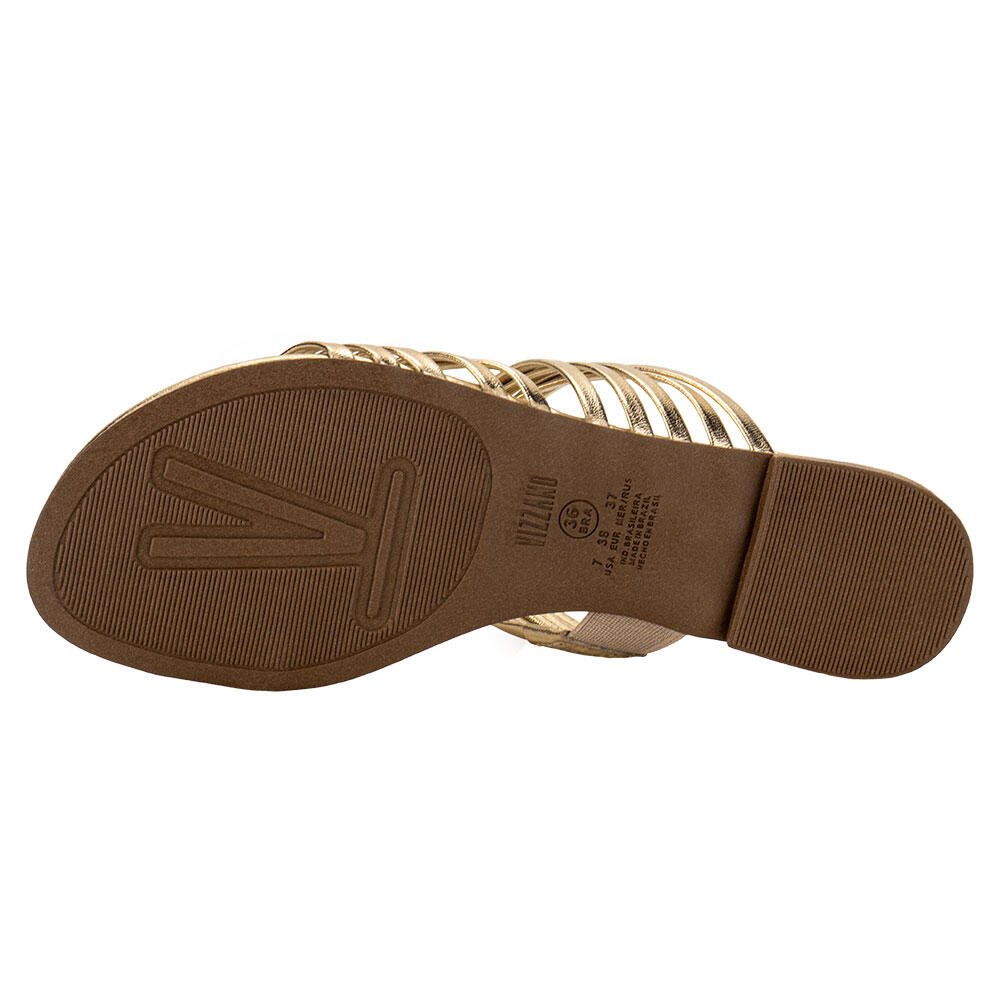 TAMANCO FEMININO FLAT VIZZANO 6371188 Dourado 4