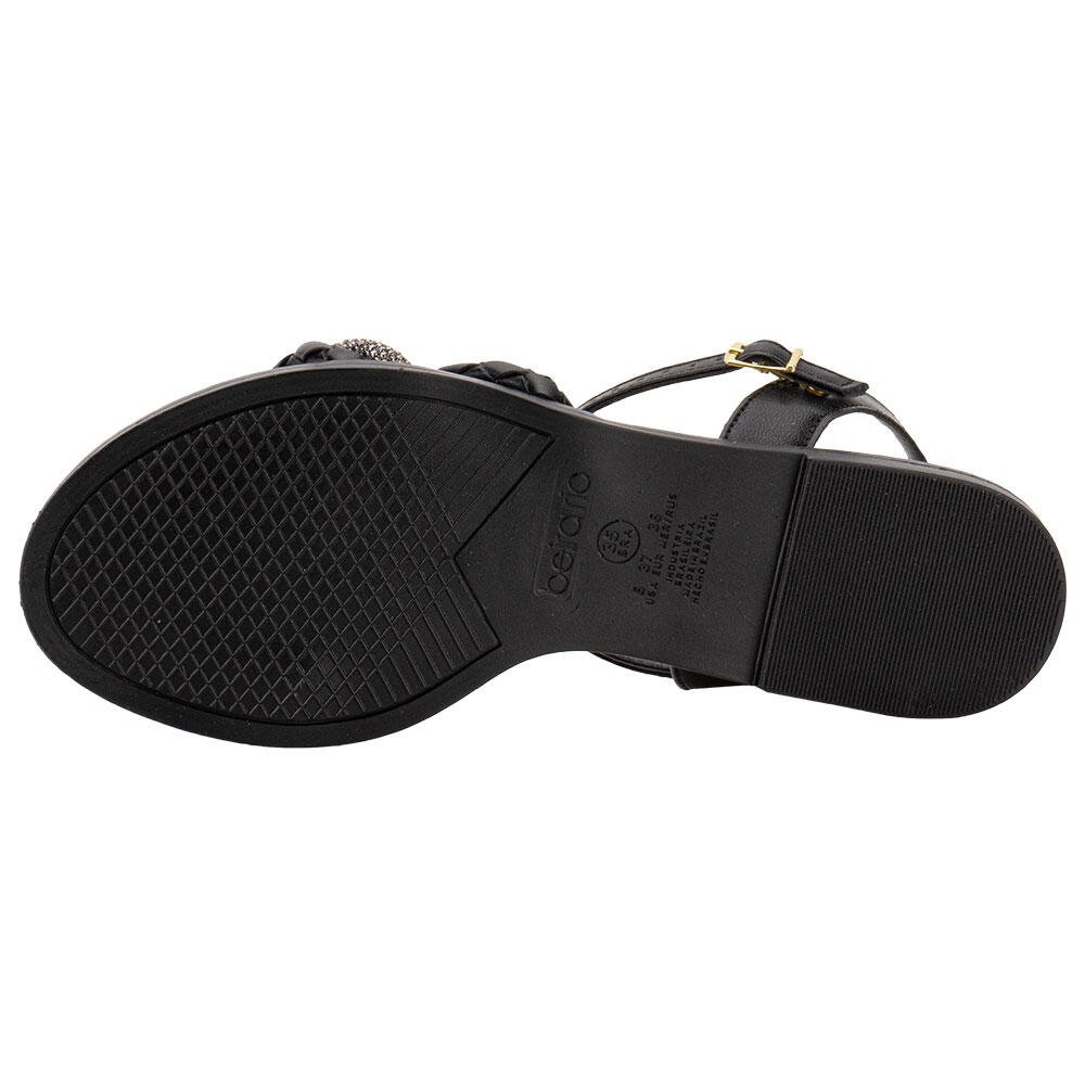 SANDÁLIA FEMININA FLAT BEIRA RIO 8472413 Preto 4