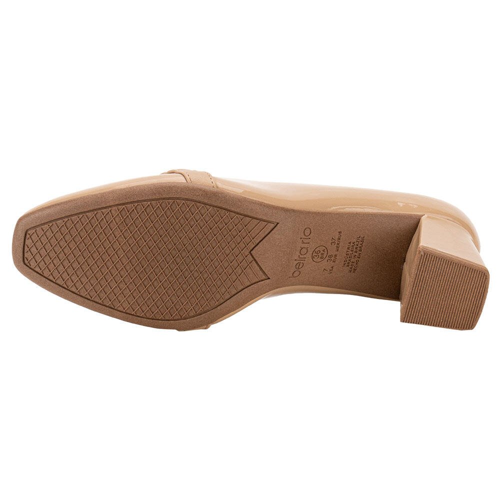 SAPATO FEMININO SALTO GROSSO BEIRA RIO 4314104  Bege 4
