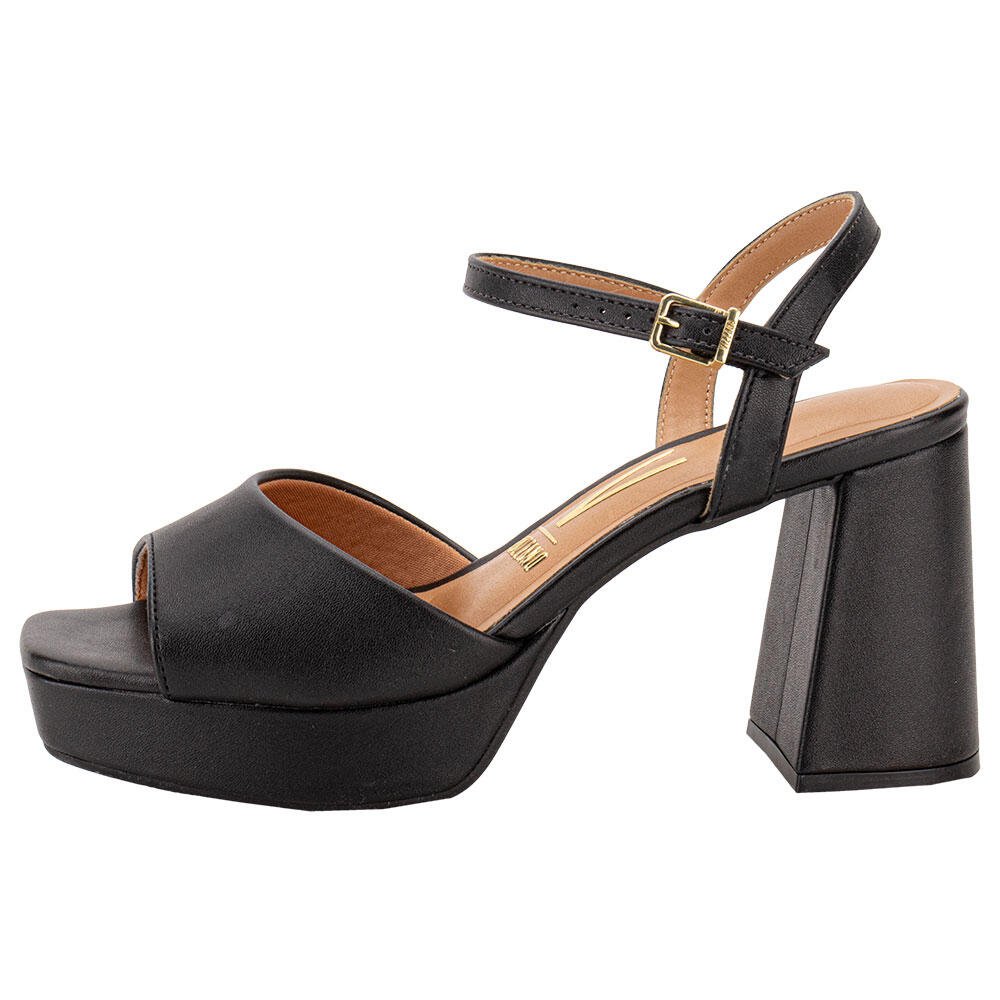 SANDÁLIA FEMININA MEIA PATA VIZZANO 6472207 Preto 2