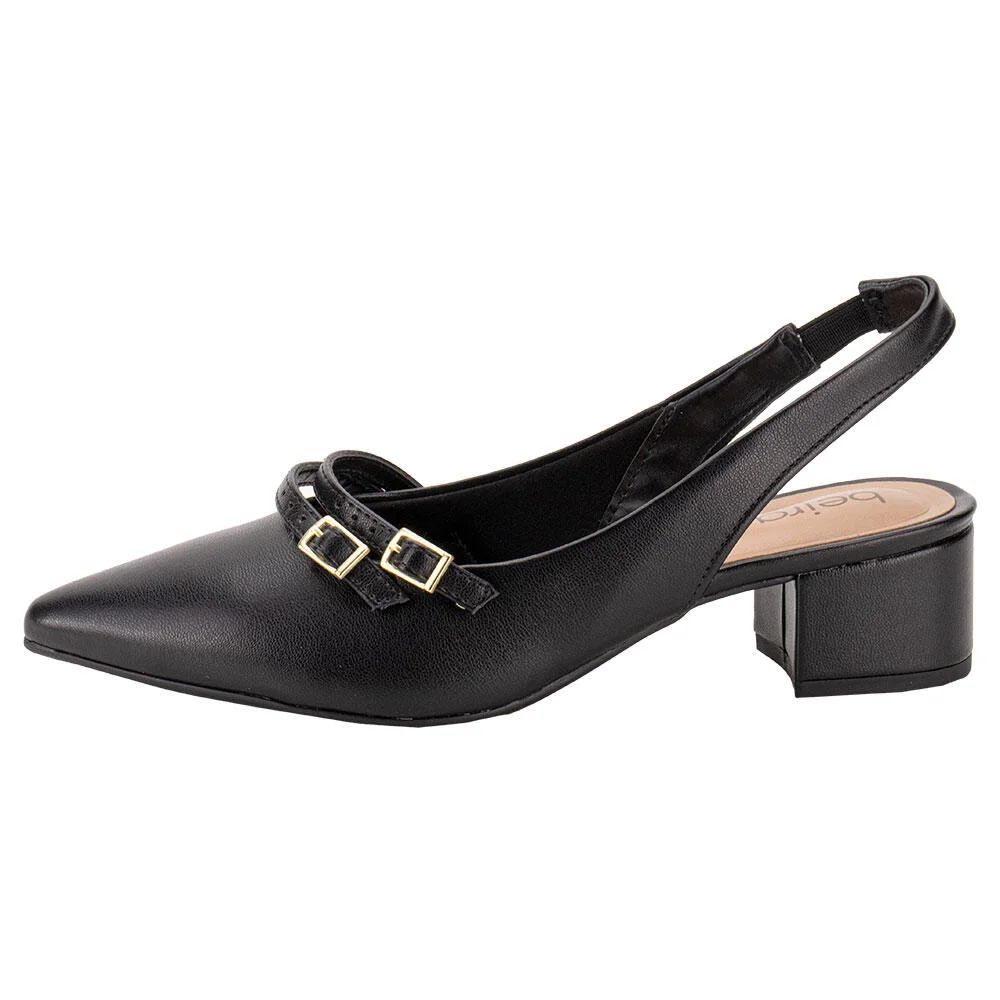 SAPATO FEMININO SALTO GROSSO BEIRA RIO 4182224 Preto 2