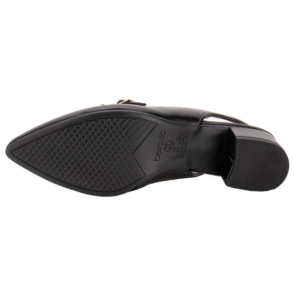 SAPATO FEMININO SALTO GROSSO BEIRA RIO 4182224 Preto 3