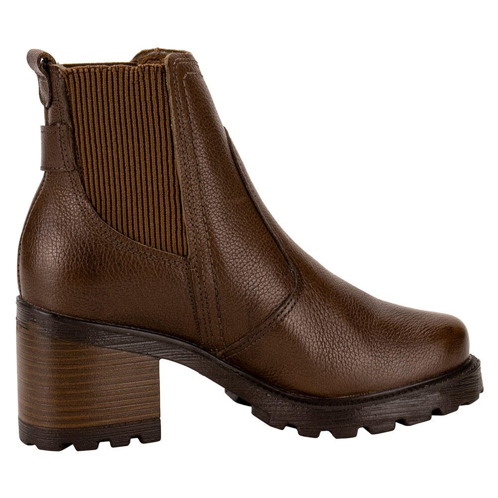 BOTA FEMININA CANO BAIXO PEGADA 281309 Chocolate 5