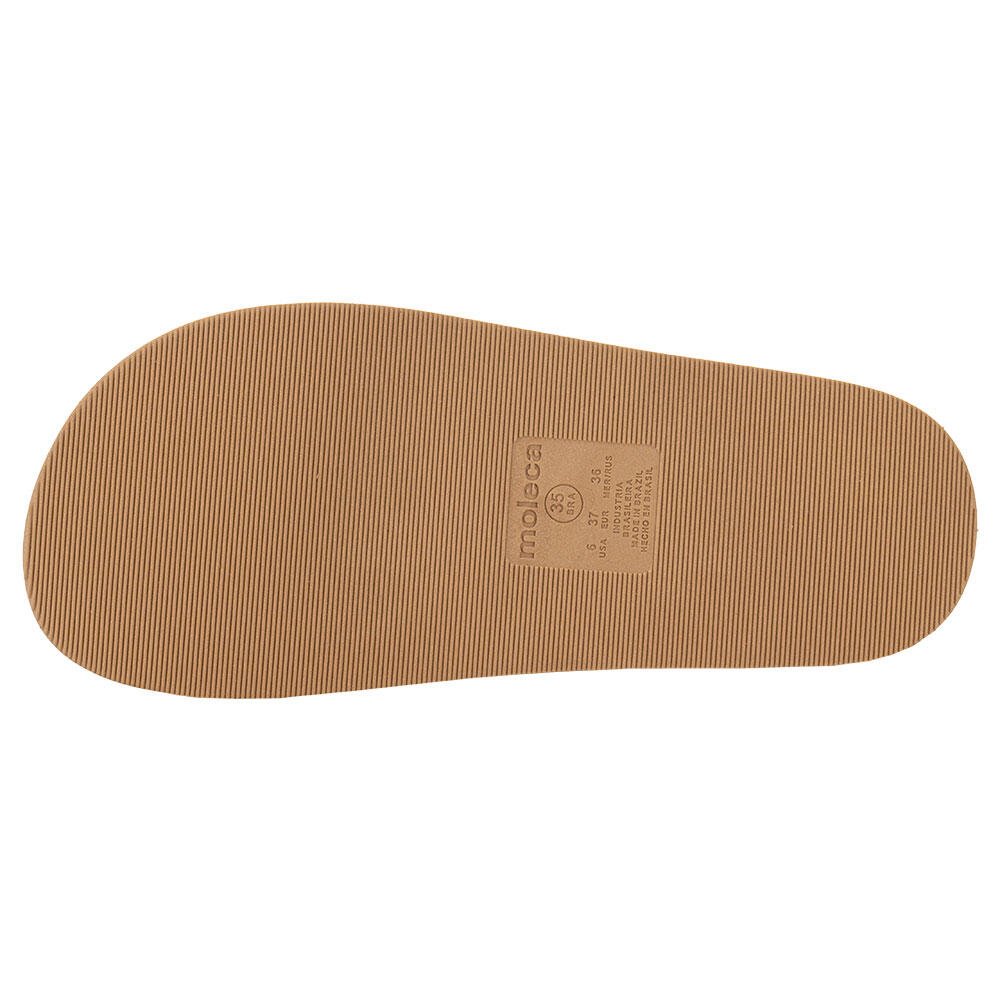 SANDÁLIA FEMININA FLAT MOLECA 5509204  Camel 4