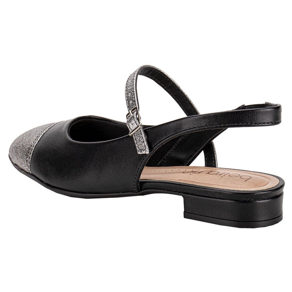 SAPATO FEMININO SALTO GROSSO BEIRA RIO 4318105 Preto/Cinza 3