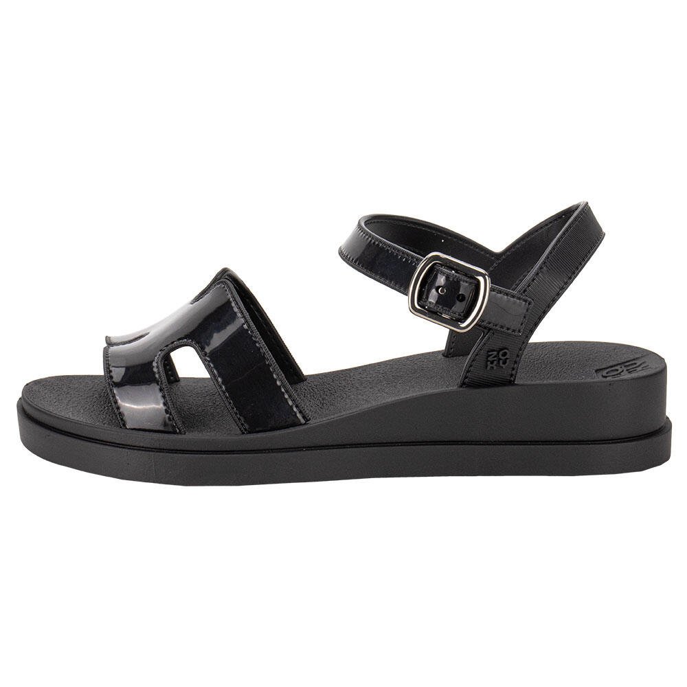 SANDÁLIA FEMININA FLAT DAILY ZAXY 19155  Preto 2
