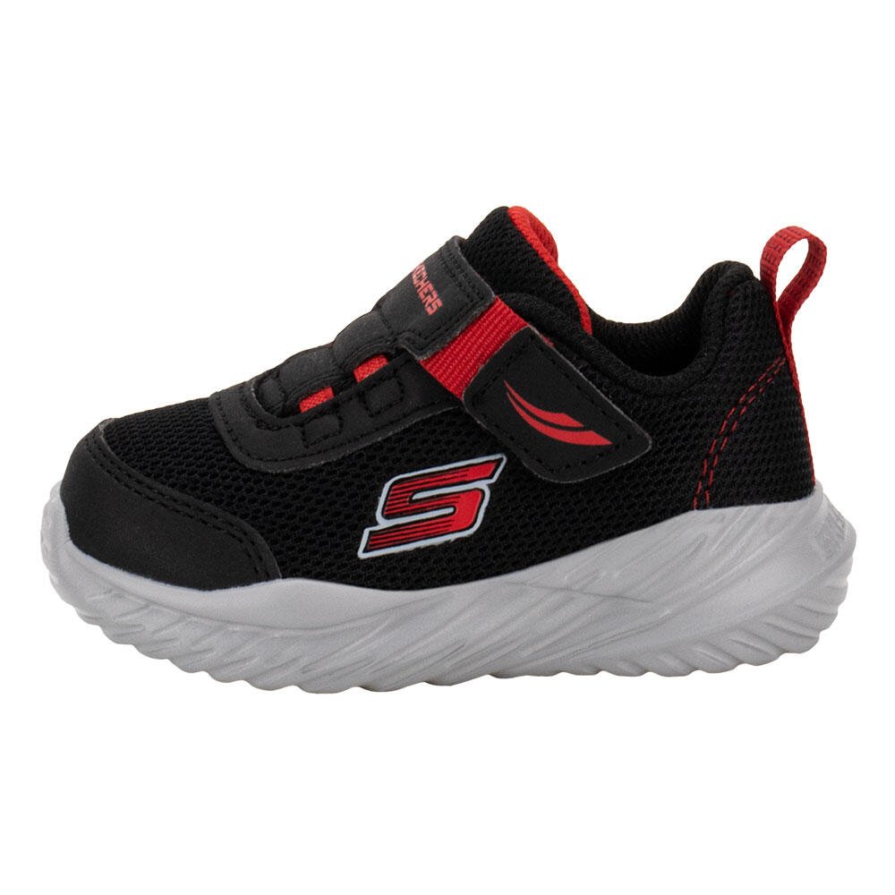TÊNIS INFANTIL NITRO SPRINT SWIFT BUDDIES SKECHERS 407313N  Preto/Vermelho 2