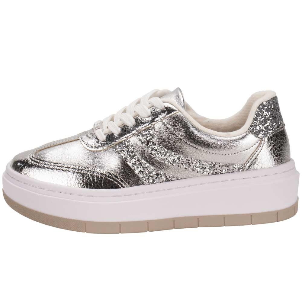TÊNIS FEMININO CASUAL VIZZANO 1437205  Prata 2