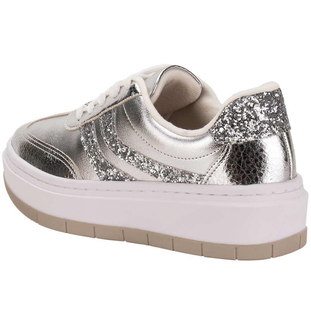 TÊNIS FEMININO CASUAL VIZZANO 1437205  Prata 3