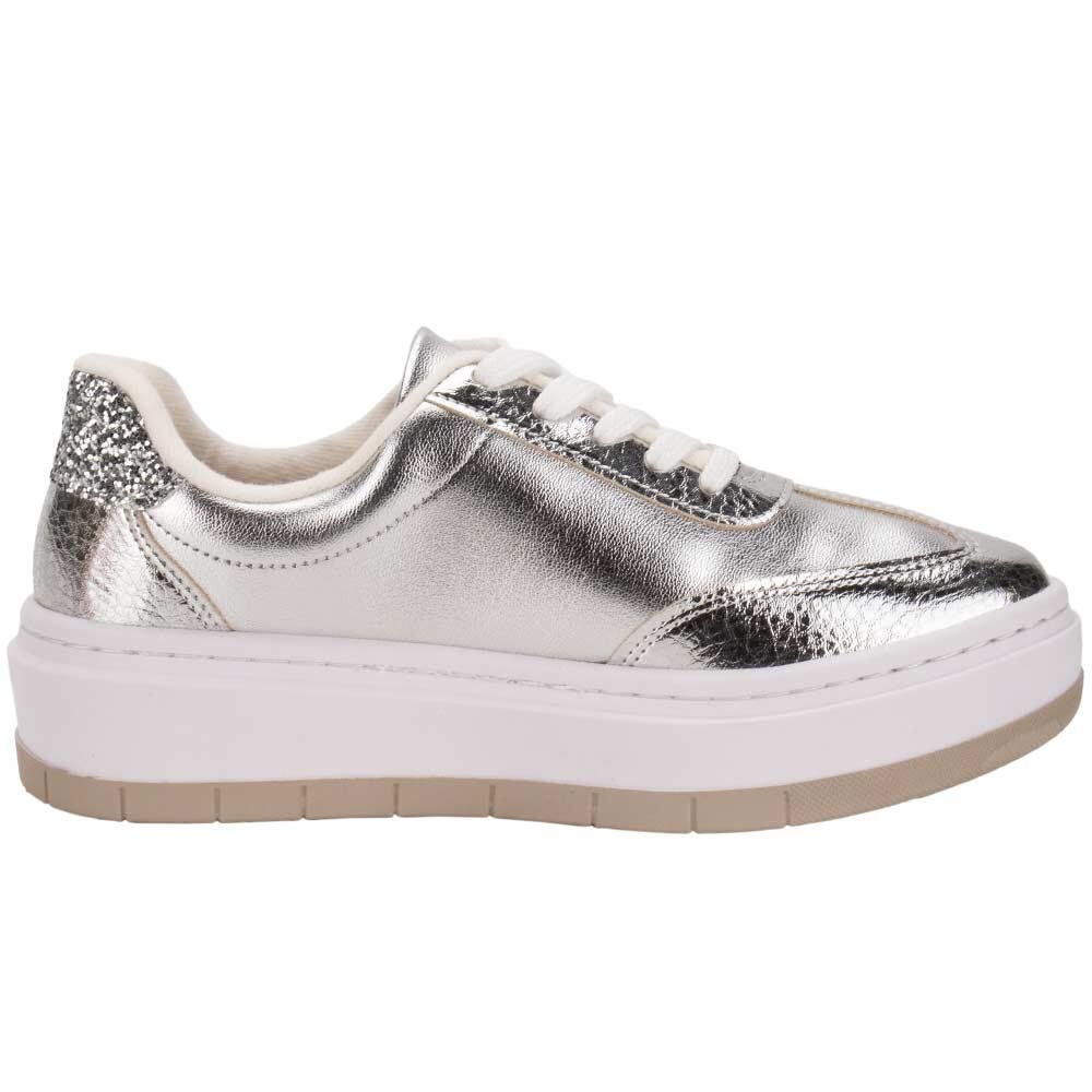 TÊNIS FEMININO CASUAL VIZZANO 1437205  Prata 4