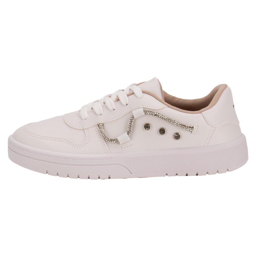 TÊNIS FEMININO CASUAL MOLECA 57911111 Branco 2