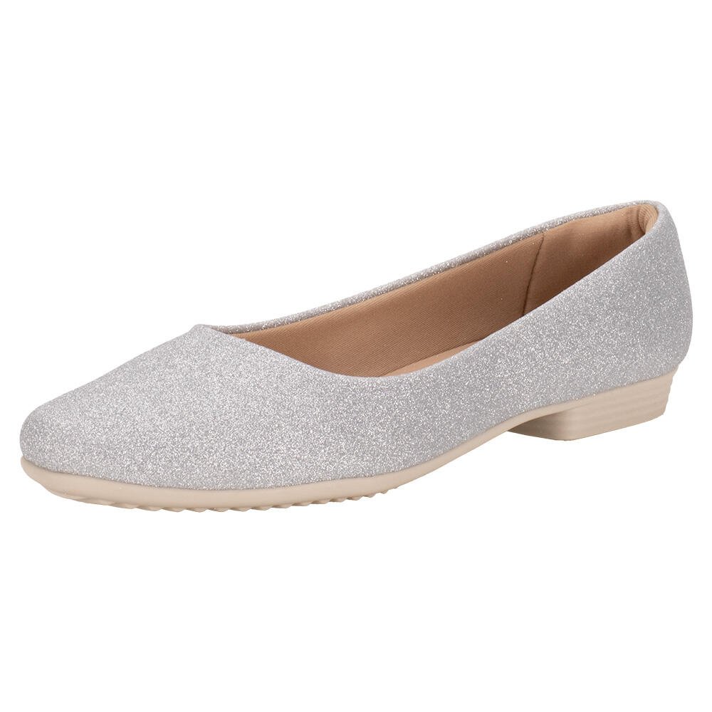 SAPATILHA FEMININA FLAT PICCADILLY 250115  Prata 1