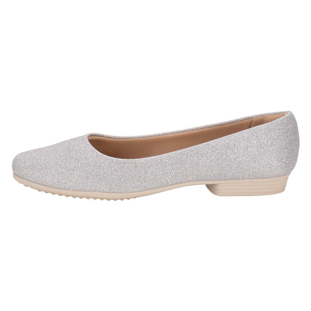 SAPATILHA FEMININA FLAT PICCADILLY 250115  Prata 2