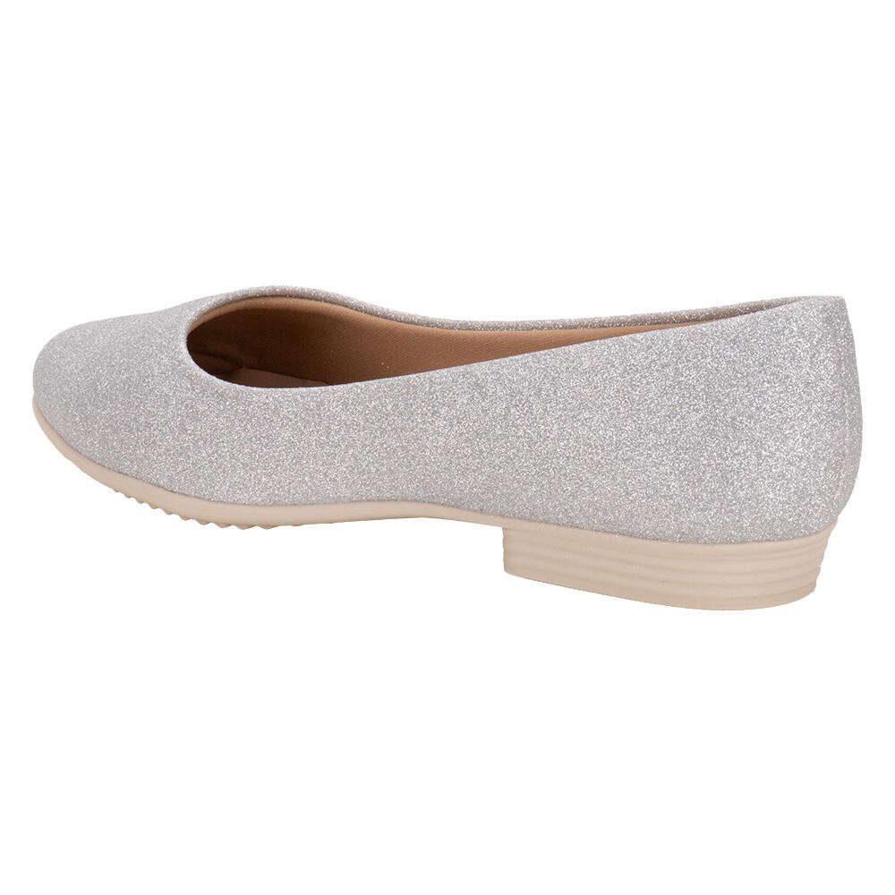 SAPATILHA FEMININA FLAT PICCADILLY 250115  Prata 3
