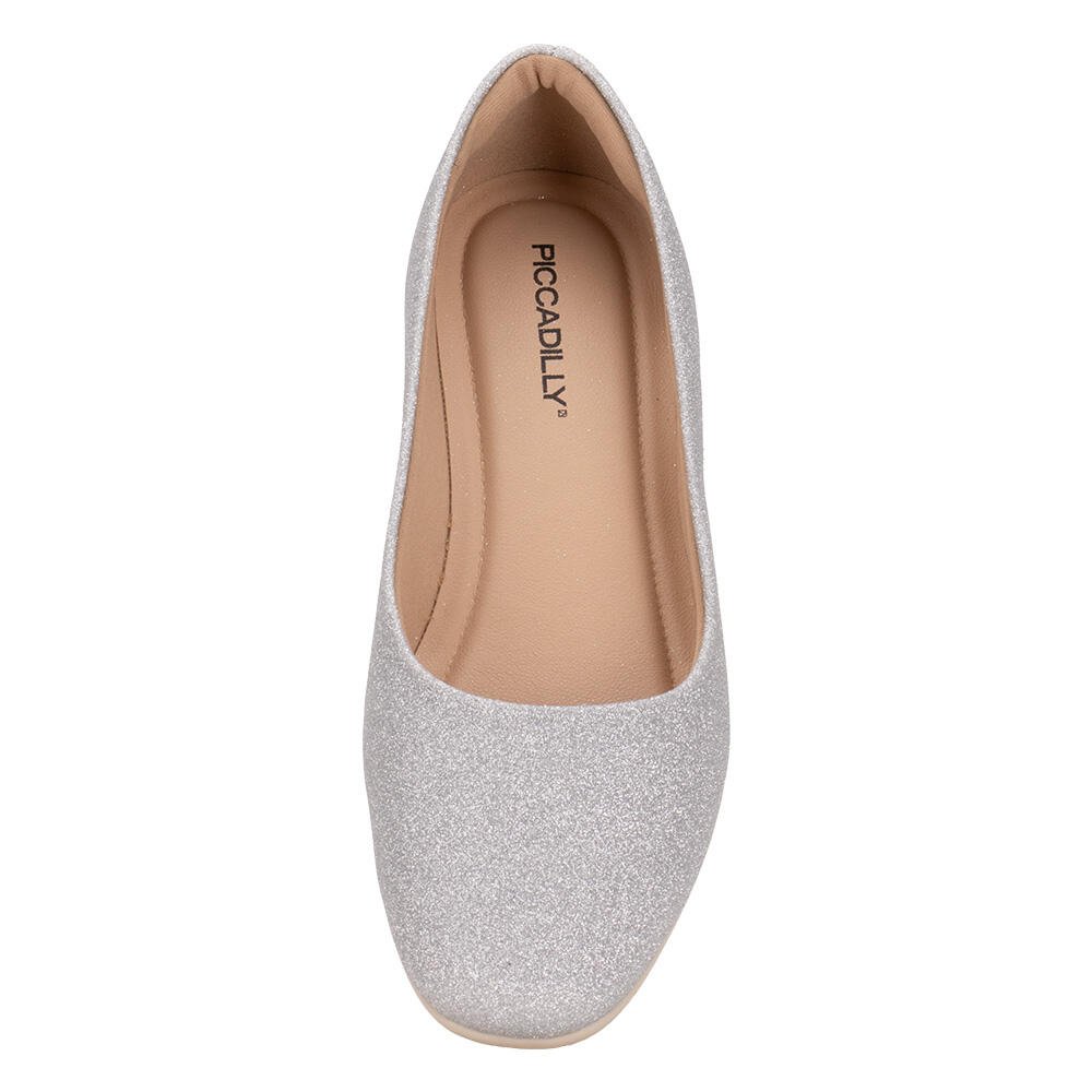 SAPATILHA FEMININA FLAT PICCADILLY 250115  Prata 5