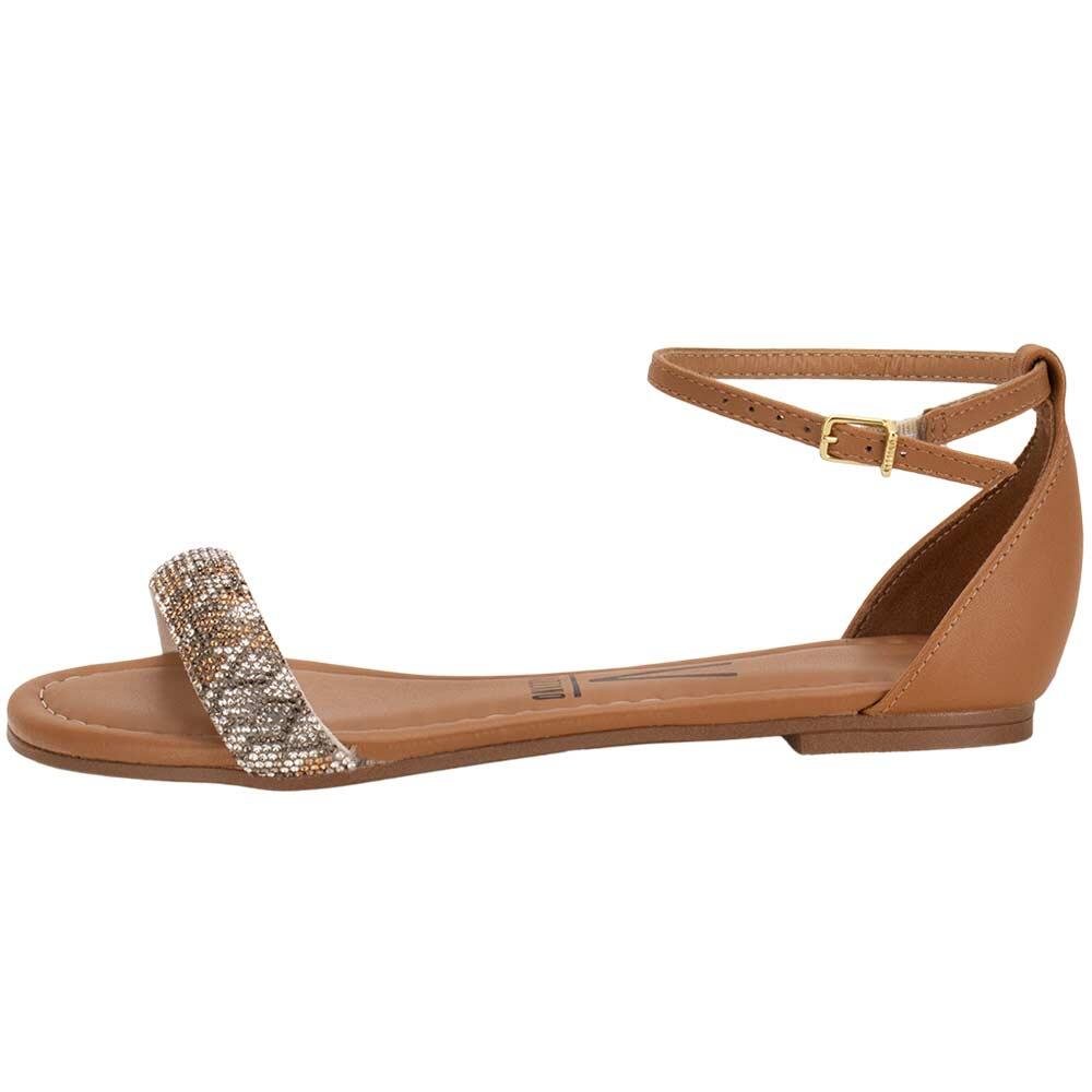 SANDÁLIA FEMININA FLAT VIZZANO 62351704  Camel 2