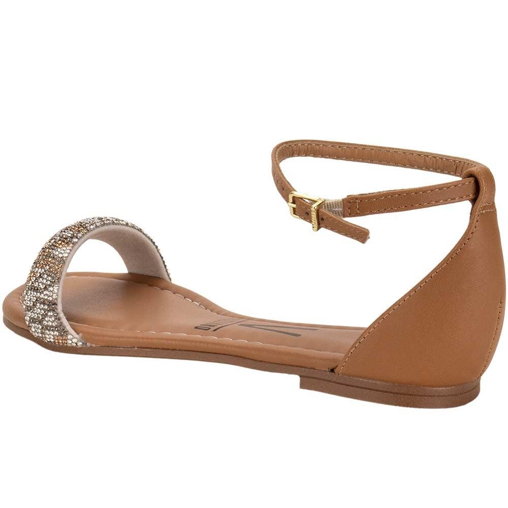 SANDÁLIA FEMININA FLAT VIZZANO 62351704  Camel 3