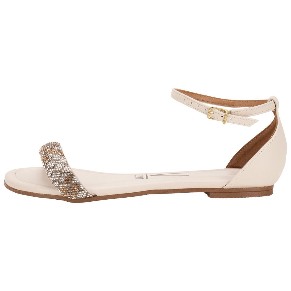 SANDÁLIA FEMININA FLAT VIZZANO 62351704  Marfim 2