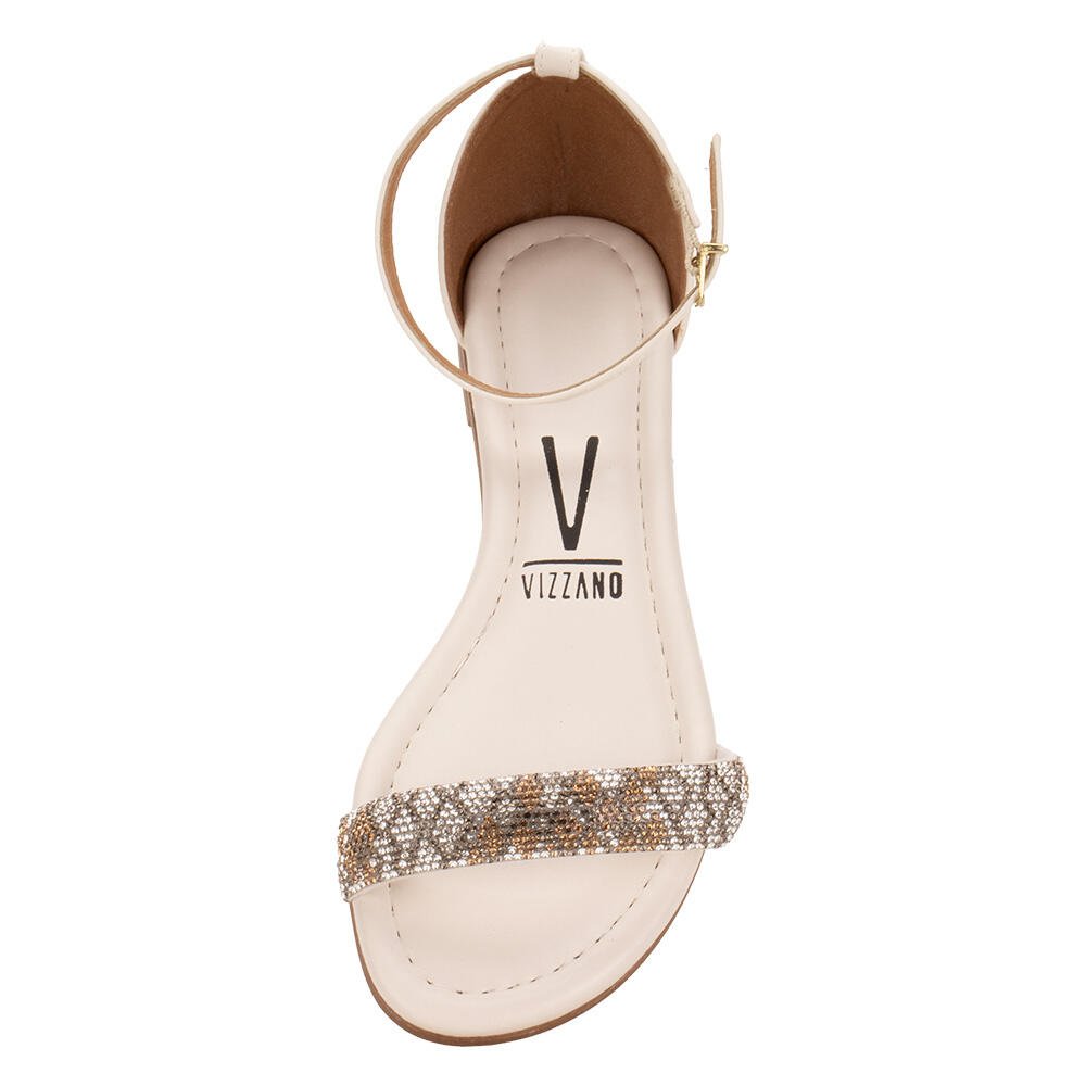 SANDÁLIA FEMININA FLAT VIZZANO 62351704  Marfim 5