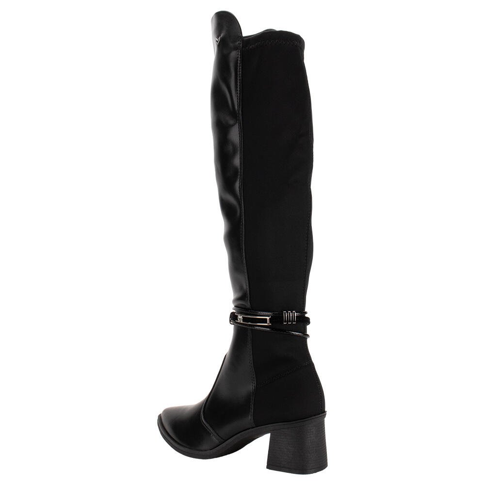 BOTA FEMININA CANO ALTO MISSISSIPI ME771 Preto 3