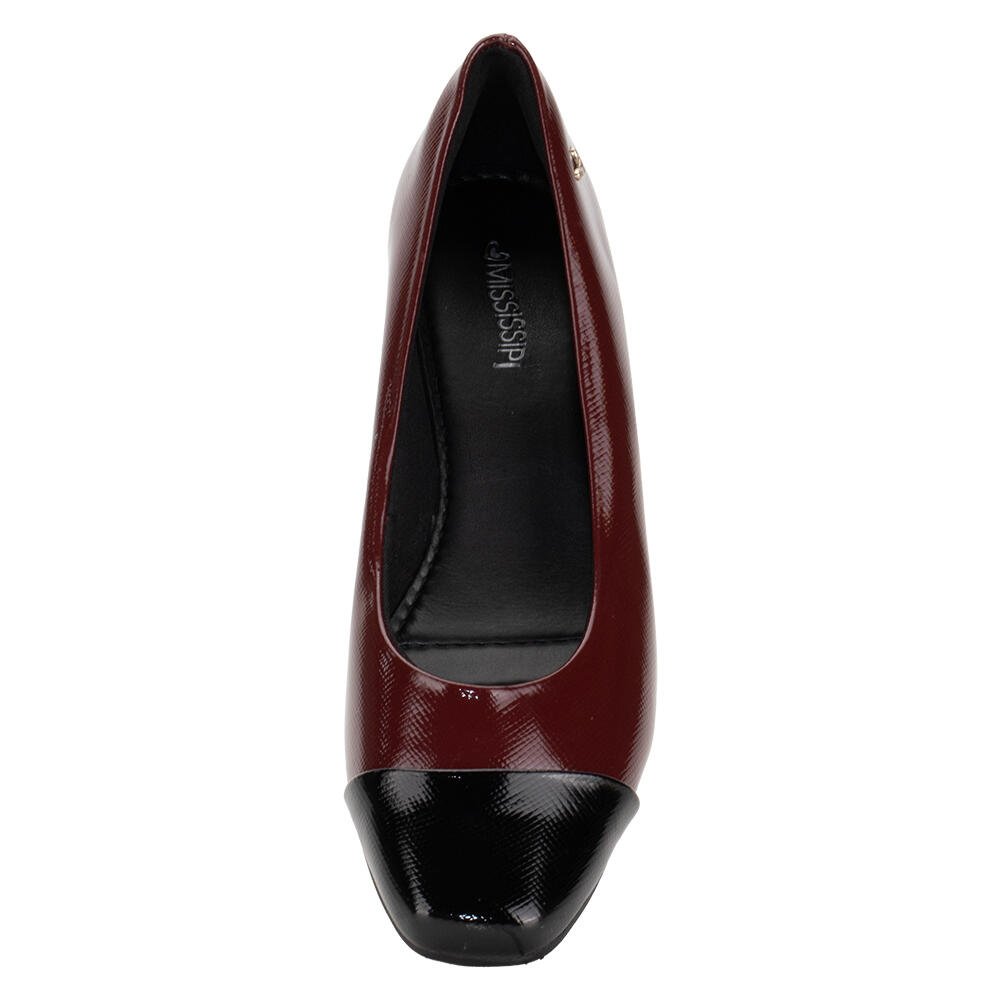 SAPATO FEMININO SALTO GROSSO MISSISSIPI ME903 Vermelho 5
