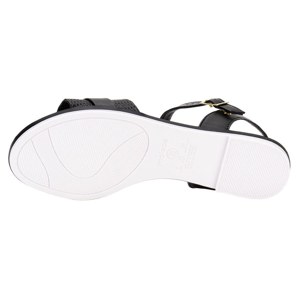 SANDÁLIA FEMININA FLAT MOLECA 5297473 Preto 4