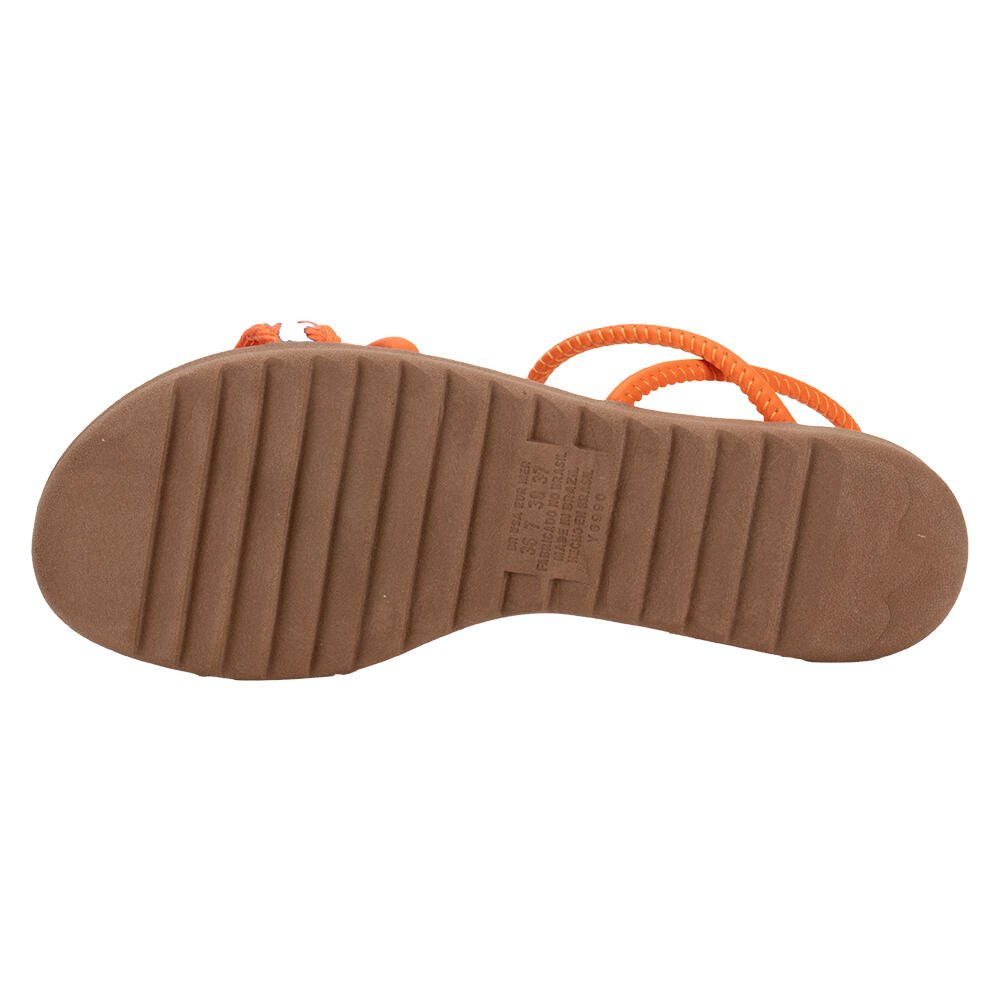 SANDÁLIA FEMININA FLAT DAKOTA Y7471  Laranja 4