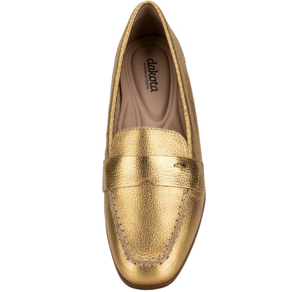 MOCASSIM FEMININO DAKOTA G6081 Dourado 5